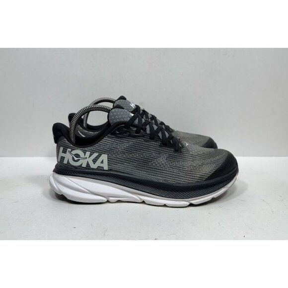 Hoka One One Clifton 9 Running Shoes Youth Size 6.5 MD 1131170 BWHT Athletic - Picture 1 of 8